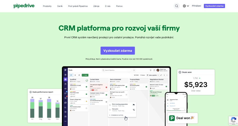 Pipedrive recenze